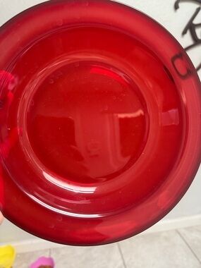 Vintage (8) Red Salad/Deseret Plates